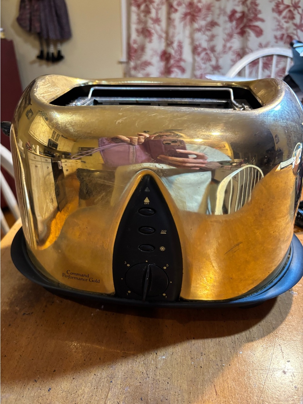 Vintage Command Performance Gold toaster